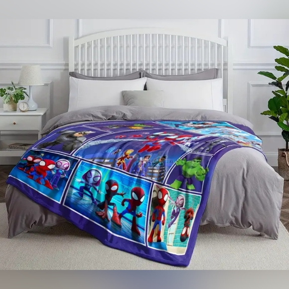 NIP Spidey & Friends Marvel Universe Blanket - Picture 2 of 5